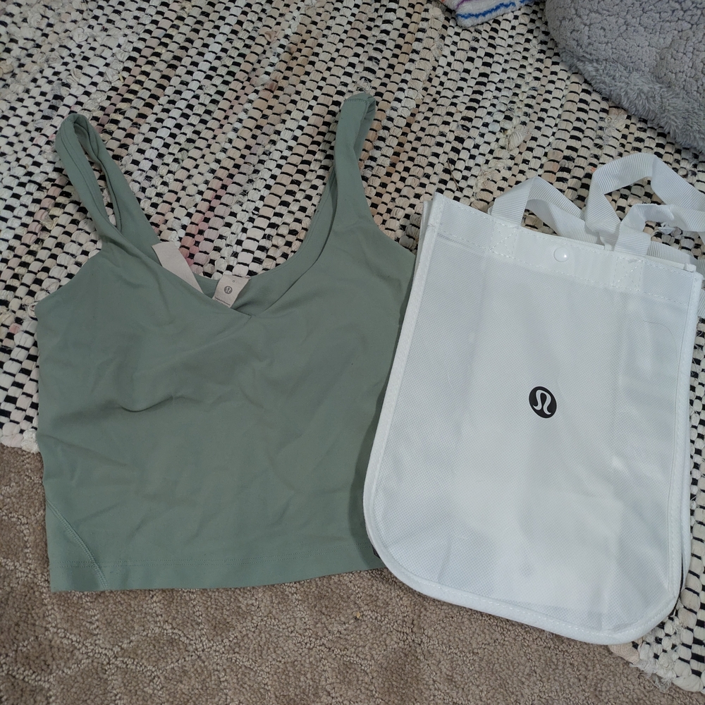 lululemon athletica Green Tank Top/W Bag